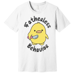 Fatherless Behavior Funny Mental Health Premium T-Shirt