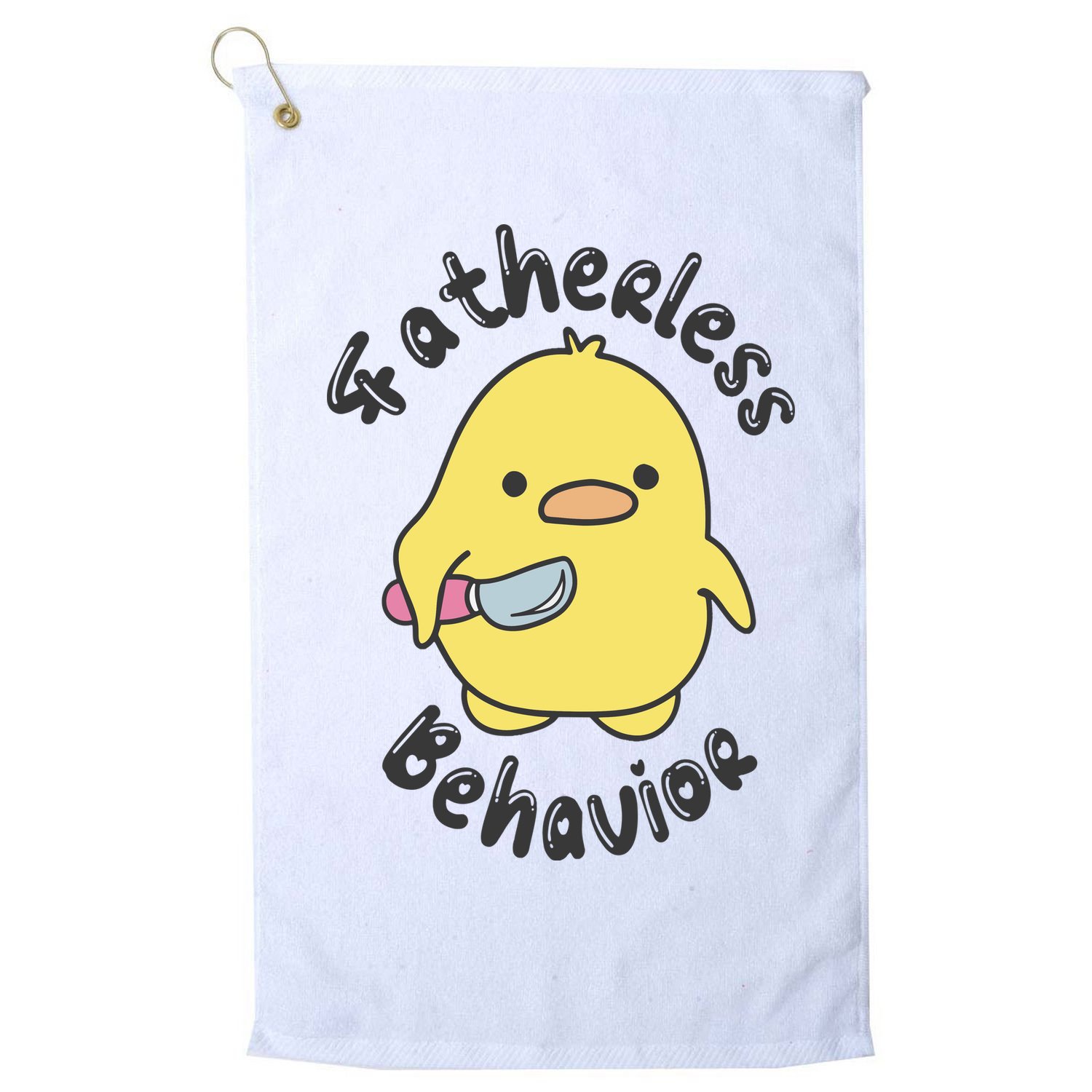 Fatherless Behavior Funny Mental Health Golf Towel