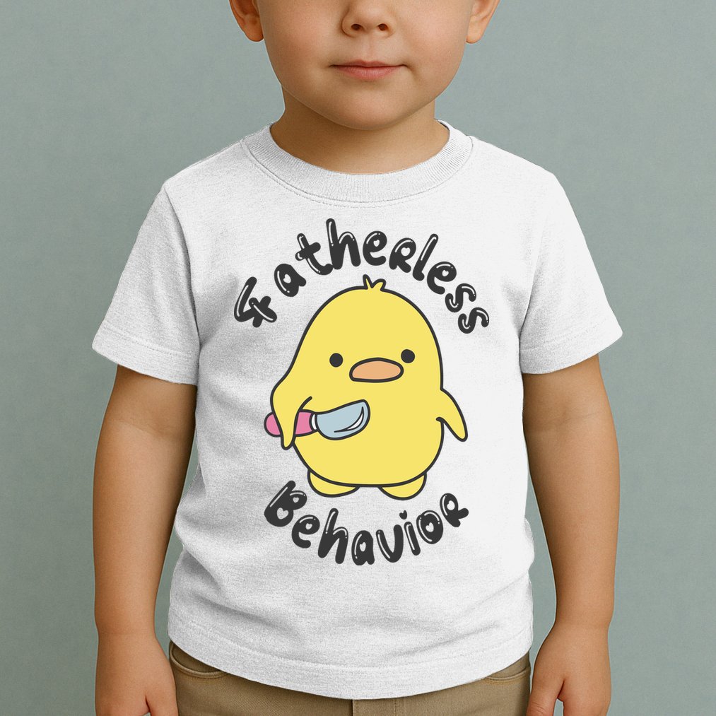 Fatherless Behavior Funny Mental Health Toddler T-Shirt