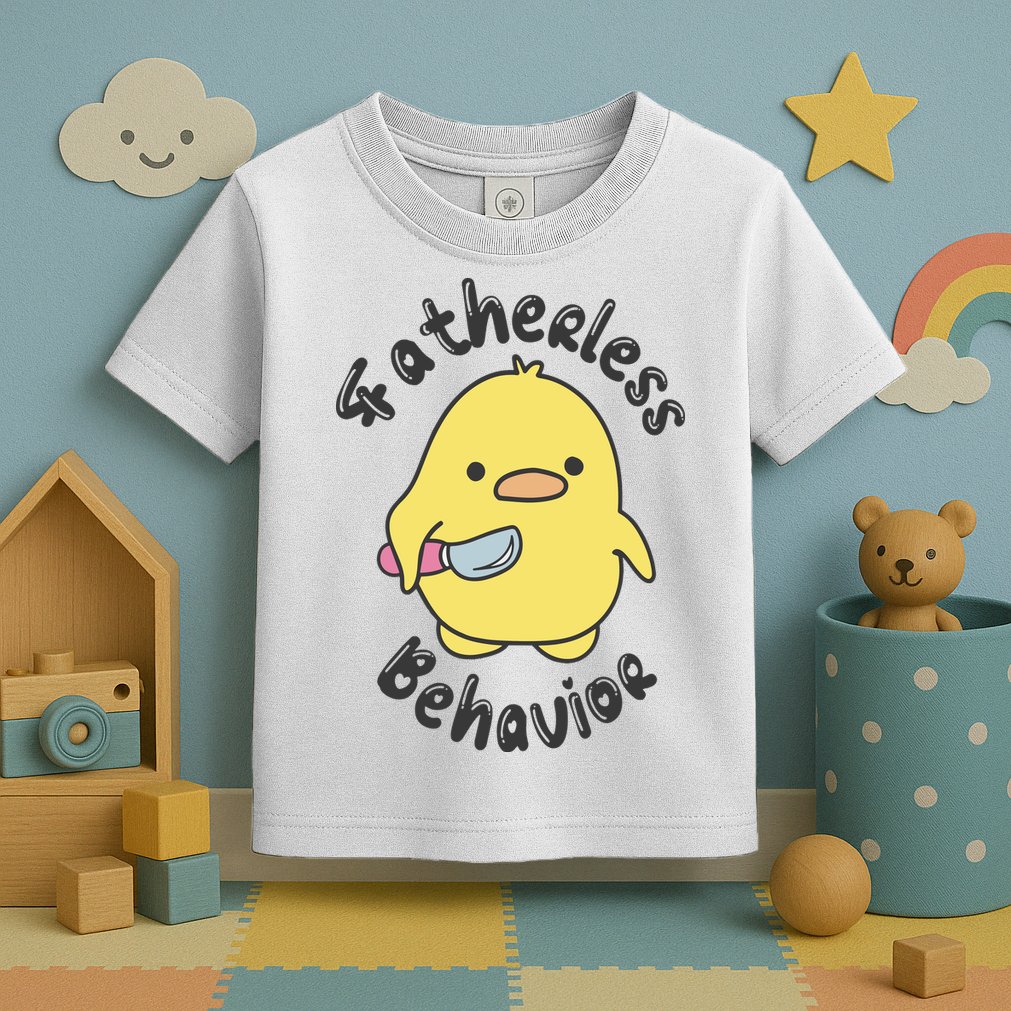 Fatherless Behavior Funny Mental Health Toddler T-Shirt