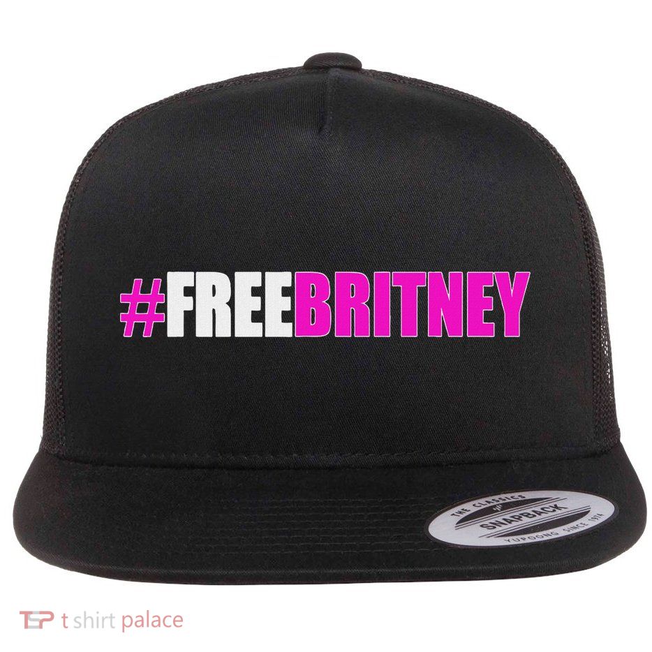 Free Britney Fan Gift Freebritney Support Flat Bill Trucker Hat