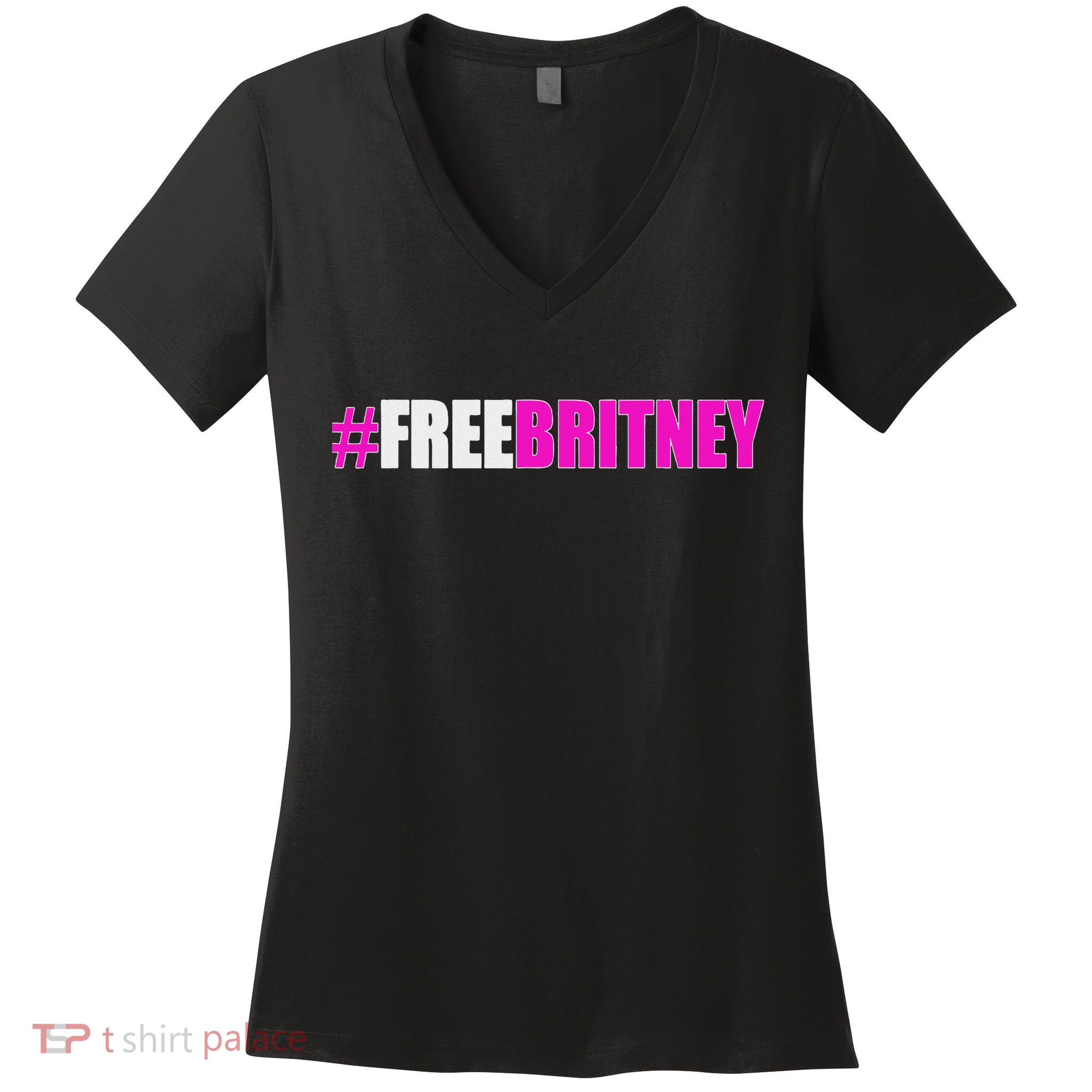 Free Britney Fan Gift Freebritney Support Women's V-Neck T-Shirt