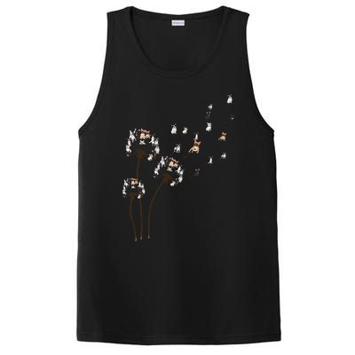 French Bulldog Flower Fly Dandelion Funny Dog Lovers PosiCharge Competitor Tank