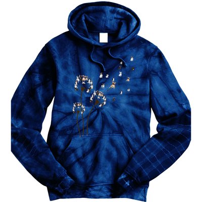 French Bulldog Flower Fly Dandelion Funny Dog Lovers Tie Dye Hoodie