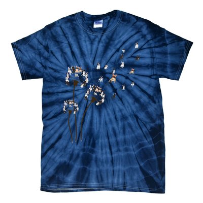 French Bulldog Flower Fly Dandelion Funny Dog Lovers Tie-Dye T-Shirt