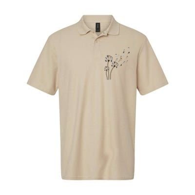 French Bulldog Flower Fly Dandelion Funny Dog Lovers Softstyle Adult Sport Polo