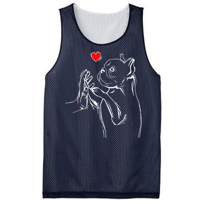 French Bulldog Frenchie Love Dog Mom Women Mesh Reversible Basketball Jersey Tank