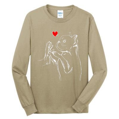 French Bulldog Frenchie Love Dog Mom Women Tall Long Sleeve T-Shirt