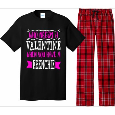 French Bulldog Frenchie Mom Valentines Day Singles Gift Pajama Set