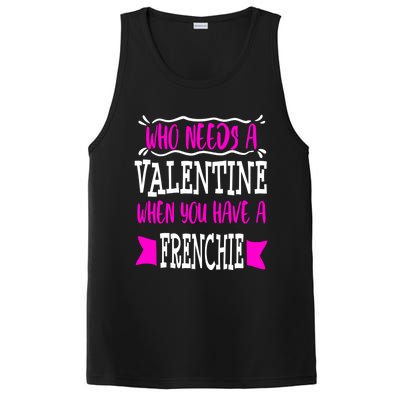 French Bulldog Frenchie Mom Valentines Day Singles Gift PosiCharge Competitor Tank