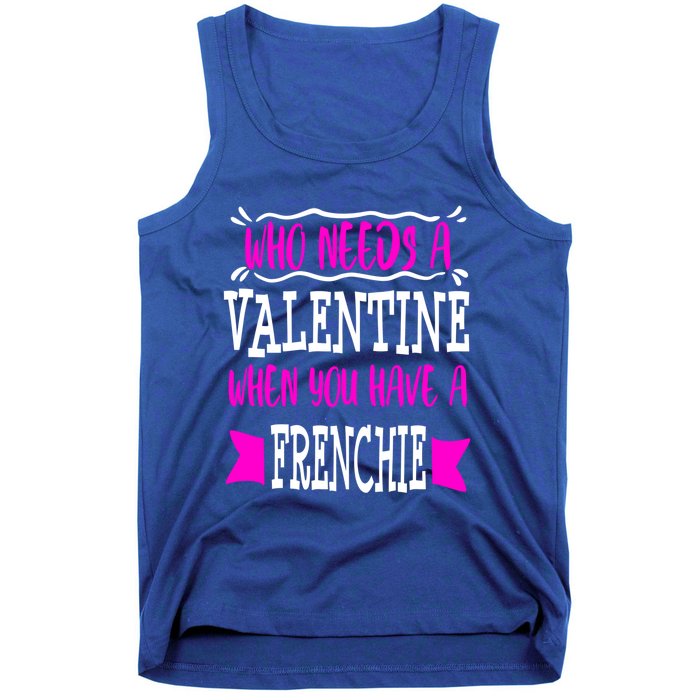 French Bulldog Frenchie Mom Valentines Day Singles Gift Tank Top