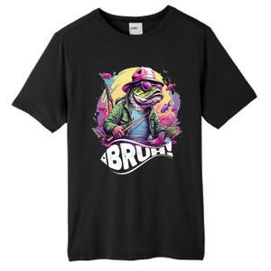 Funny Bass Fishing Bruh Tall Fusion ChromaSoft Performance T-Shirt