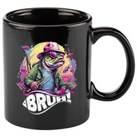 Funny Bass Fishing Bruh 11oz C Handle Ceramic Mug
