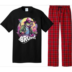 Funny Bass Fishing Bruh Pajama Set