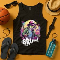 Funny Bass Fishing Bruh Tank Top