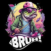 Funny Bass Fishing Bruh Tank Top