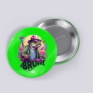 Funny Bass Fishing Bruh Button