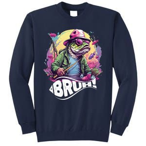 Funny Bass Fishing Bruh Tall Sweatshirt