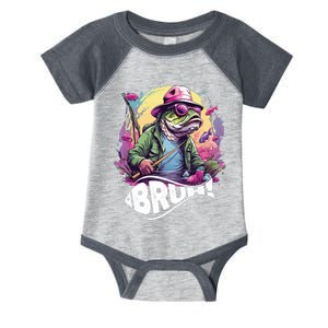 Funny Bass Fishing Bruh Infant Baby Jersey Bodysuit