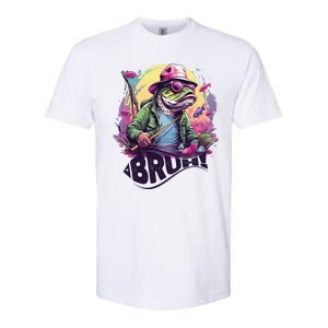 Funny Bass Fishing Bruh Softstyle CVC T-Shirt