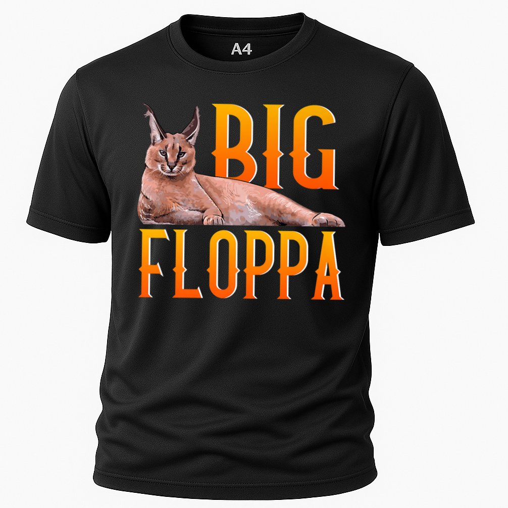 Funny Big Floppa Meme Cat Performance Shirt
