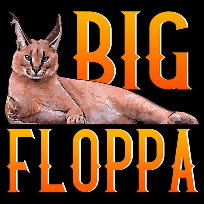 Funny Big Floppa Meme Cat Sustainable Bucket Hat