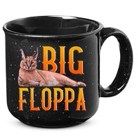 Funny Big Floppa Meme Cat 15oz Campfire Ceramic Mug
