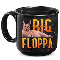 Funny Big Floppa Meme Cat 15oz Campfire Ceramic Mug