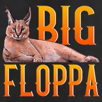 Funny Big Floppa Meme Cat 25L Jumbo Tote