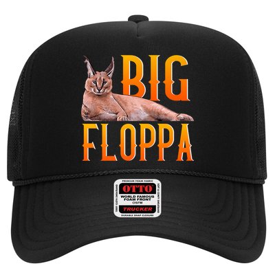 Funny Big Floppa Meme Cat Trucker Hat