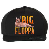 Funny Big Floppa Meme Cat Wool Snapback Cap