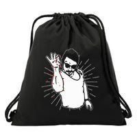 Funny Bae Fan Chef Salt Steak Lover Valentines Day Drawstring Bag