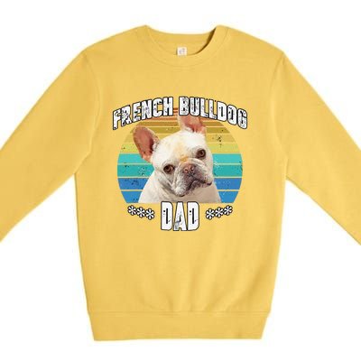 French Bulldog Frenchie Fawn Dad Daddy Fathers Day Gift Cute Dog Premium Crewneck Sweatshirt