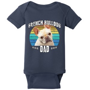 French Bulldog Frenchie Fawn Dad Daddy Fathers Day Gift Cute Dog Baby Bodysuit