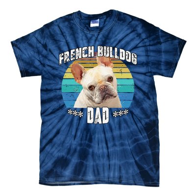 French Bulldog Frenchie Fawn Dad Daddy Fathers Day Gift Cute Dog Tie-Dye T-Shirt