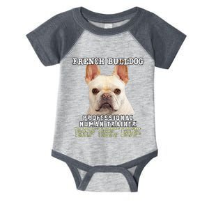 French Bulldog Frenchie Fawn Professional Human Trainer Gift Cute Dog Infant Baby Jersey Bodysuit