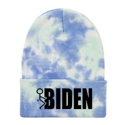 Fuck Biden Tie Dye 12in Knit Beanie