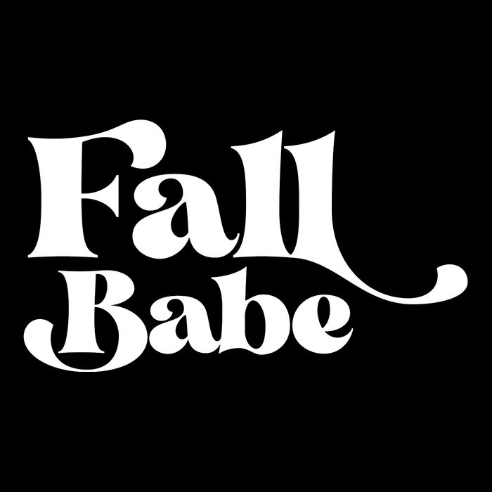 Fall Babe Fall Funny Button