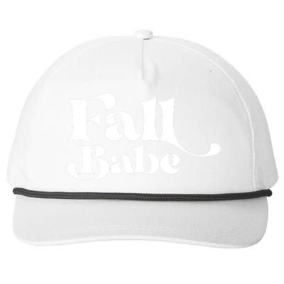 Fall Babe Fall Funny Snapback Five-Panel Rope Hat