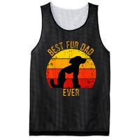 Funny Best Fur Dad Ever Vintage Retro Dog Cat Owner Mesh Reversible Basketball Jersey Tank