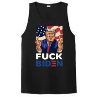 Fuck Biden Funny Trump Middle Finger PosiCharge Competitor Tank