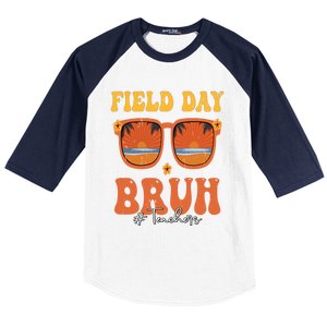 Funny Bruh Field Day For Teacher Gift Baseball Sleeve Shirt