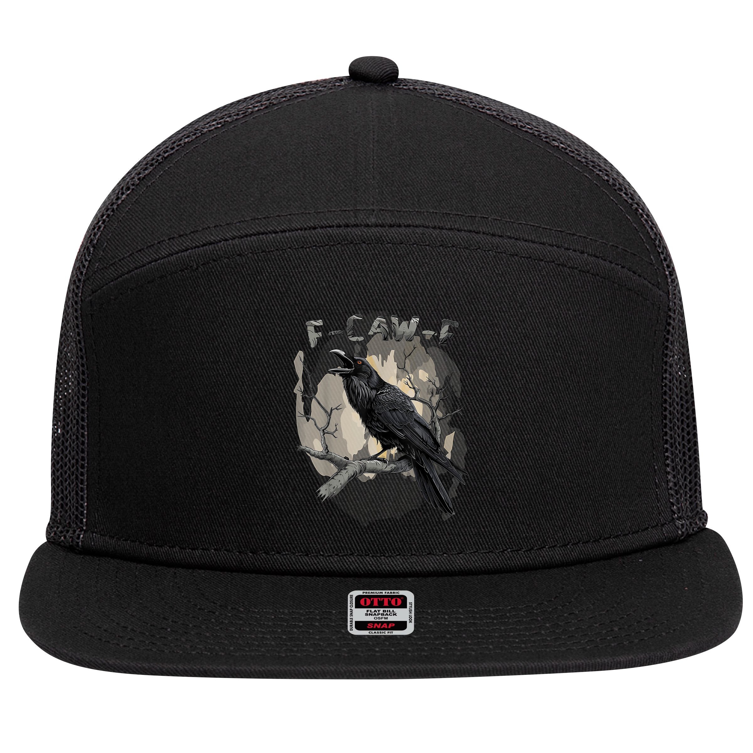 F-Caw-F Bird 7 Panel Mesh Trucker Snapback Hat