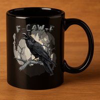 F-Caw-F Bird 11oz C Handle Ceramic Mug