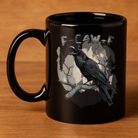 F-Caw-F Bird 11oz C Handle Ceramic Mug