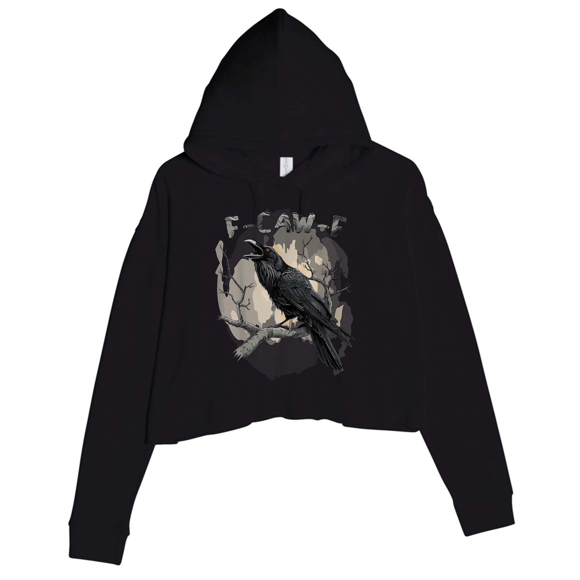 F-Caw-F Bird Crop Fleece Hoodie