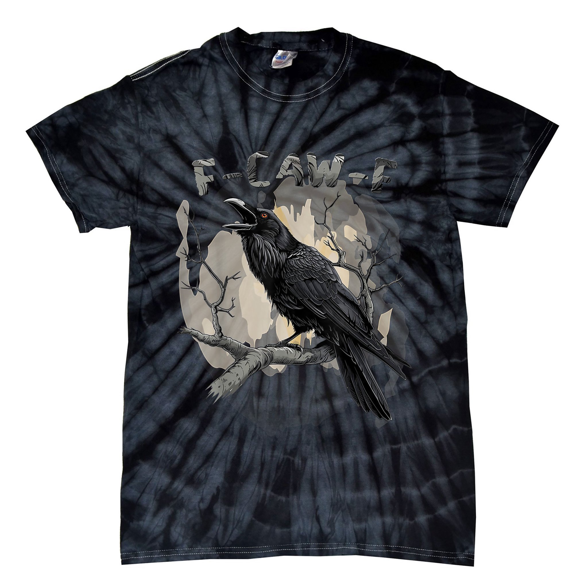 F-Caw-F Bird Tie-Dye T-Shirt