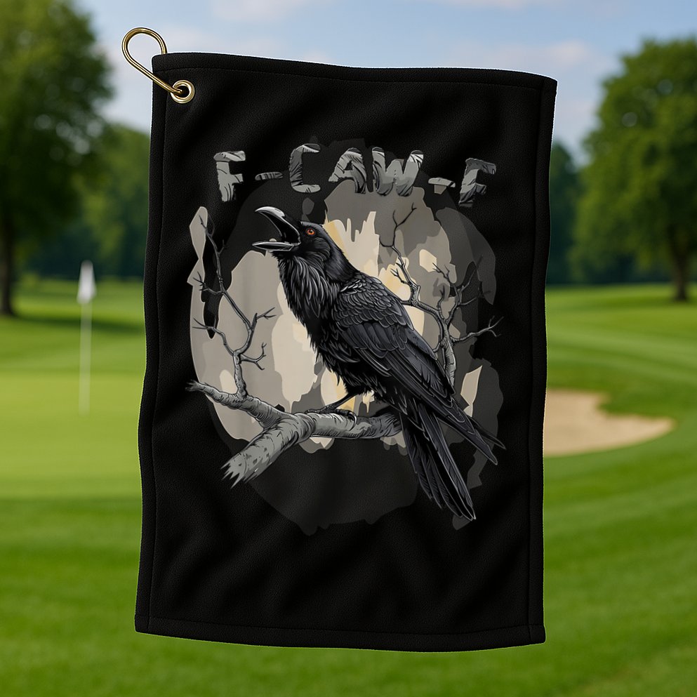 F-Caw-F Bird Golf Towel