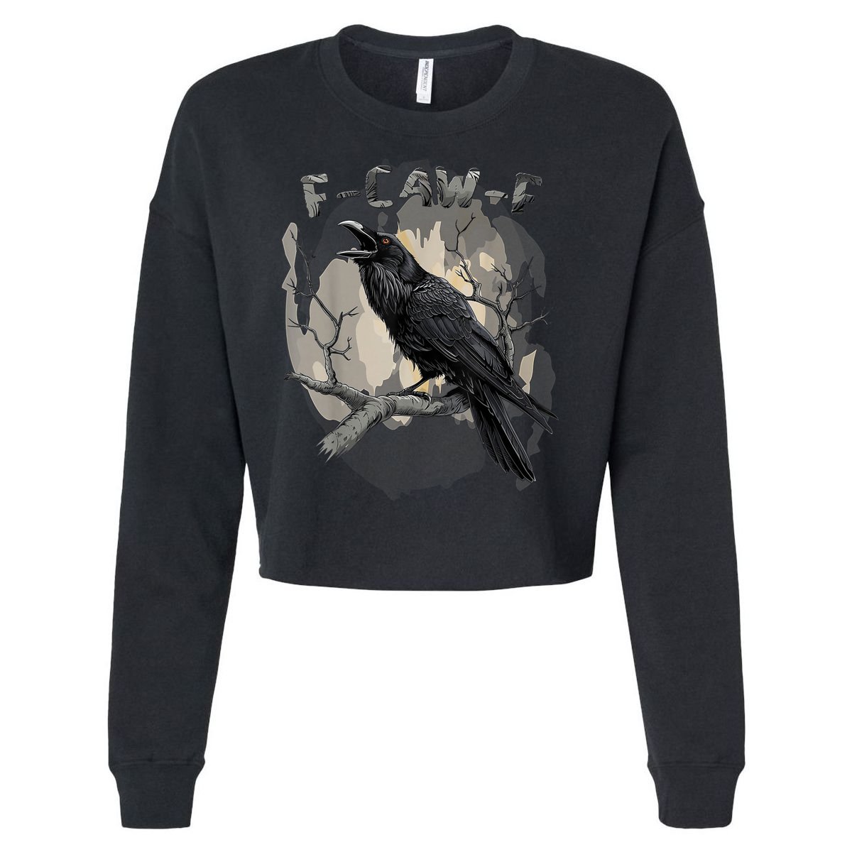 F-Caw-F Bird Cropped Pullover Crew