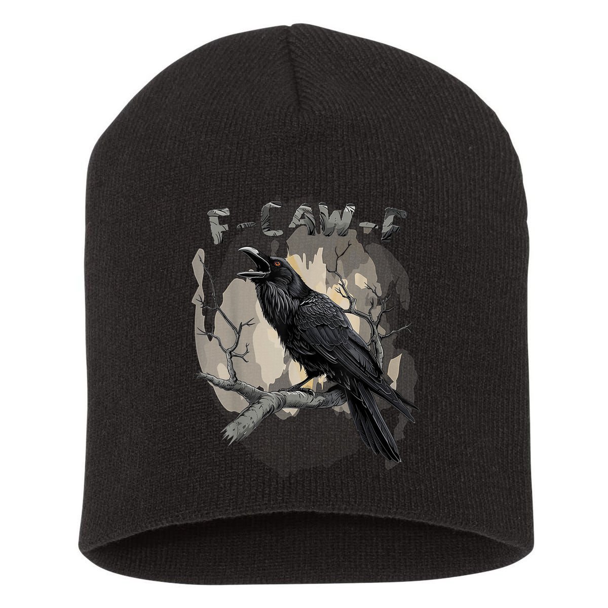 F-Caw-F Bird Short Acrylic Beanie